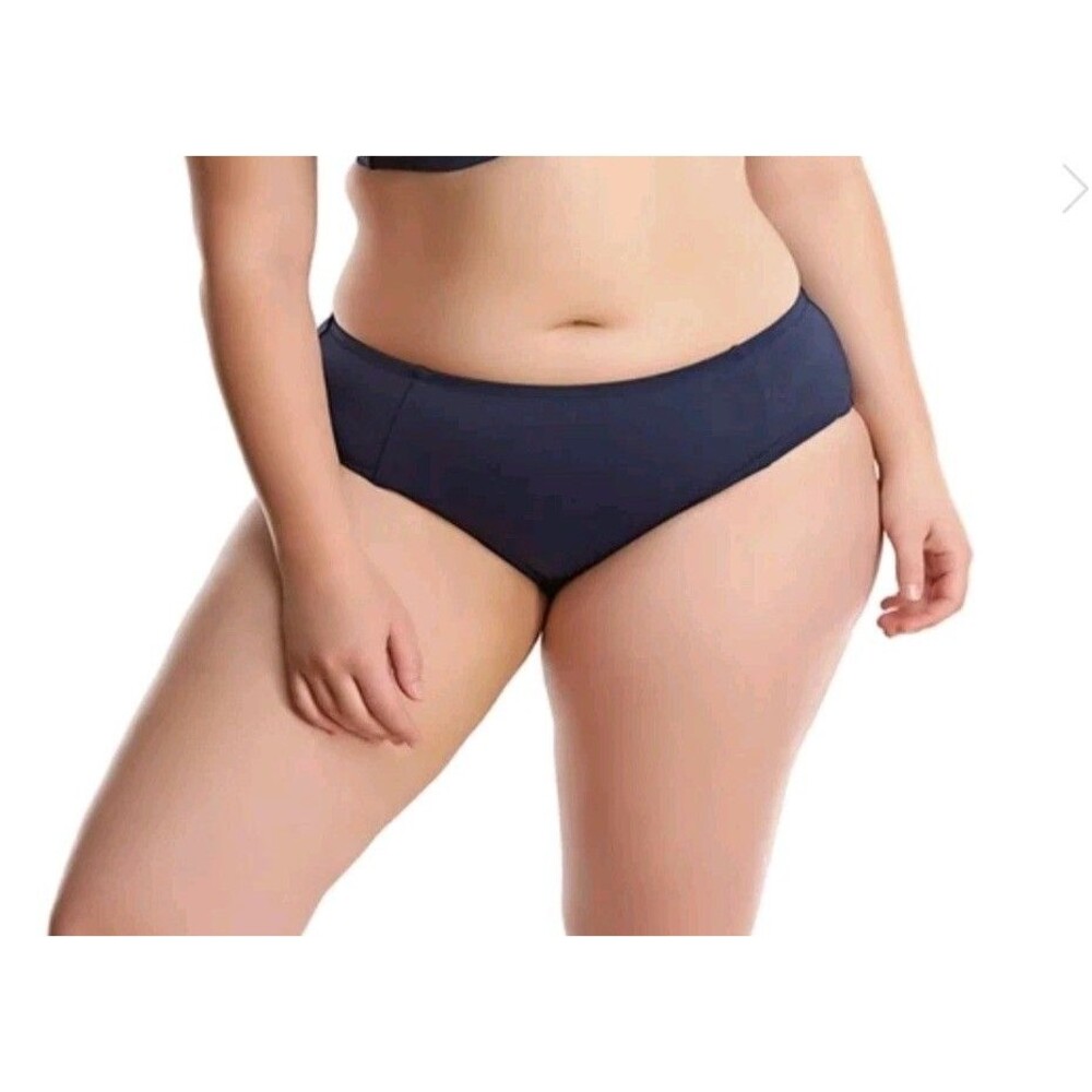 Elomi Bikini Bottoms Size 14 Midnight Blue NWT